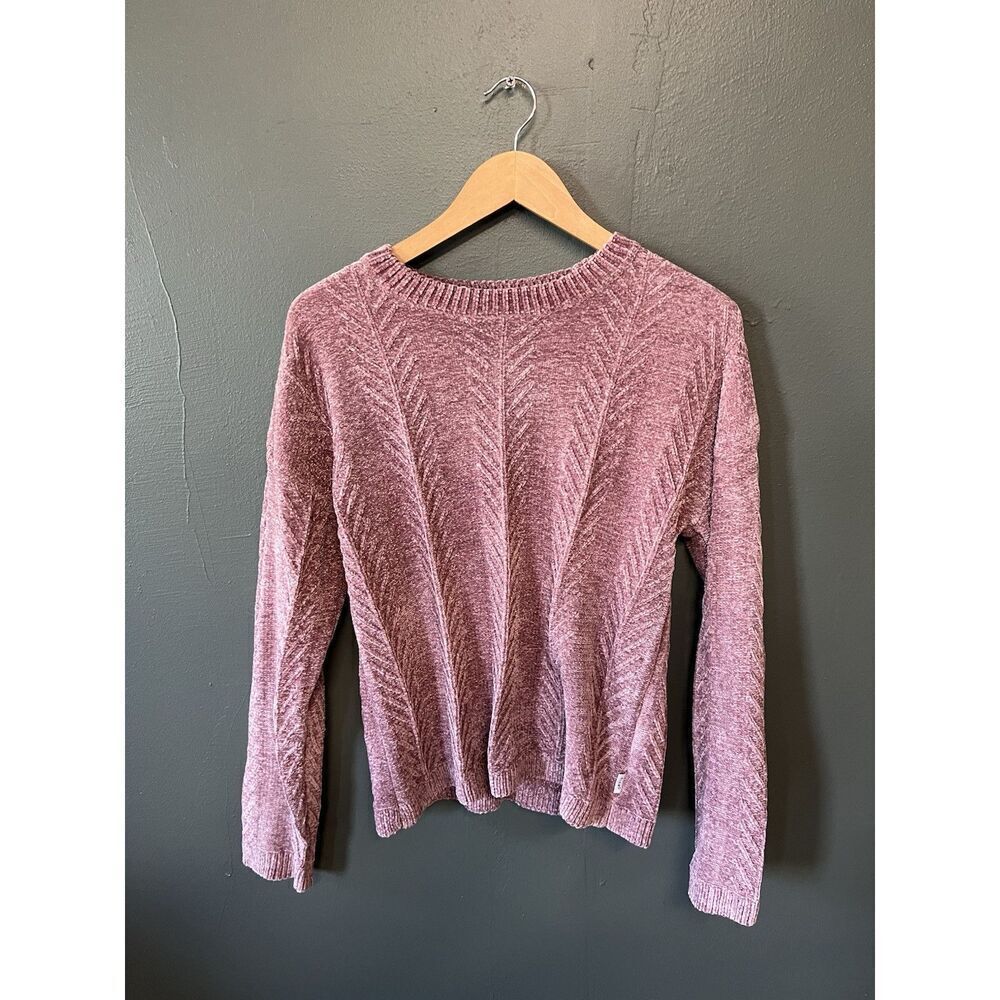 Orvis Womens Pink Knit Ribbed Soft Pullover Sweatshirt Size Small NWT